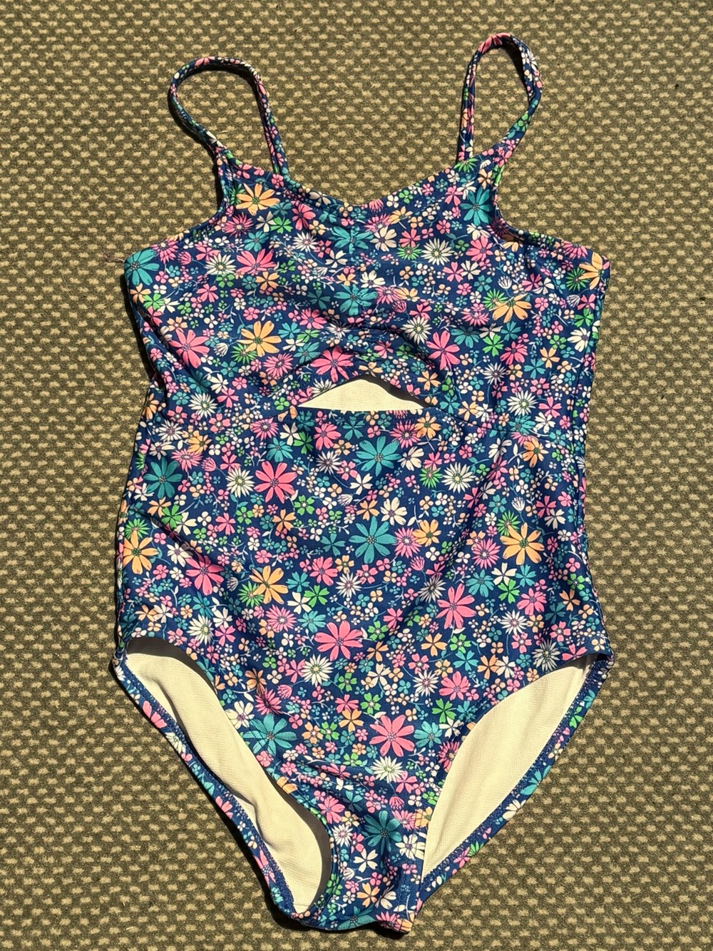 Girls Floral One-Piece Swimsuit